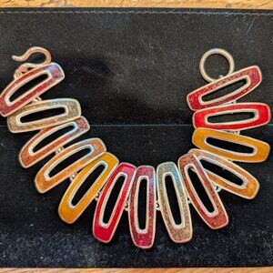 David Urso Vintage Sterling Silver Link Bracelet